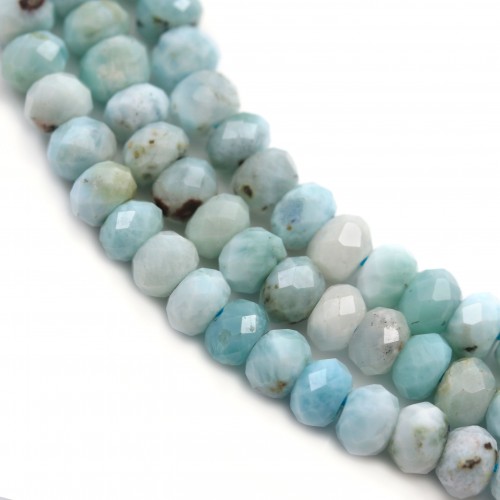 Larimar rondelle sfaccettate 2x3mm x 40cm