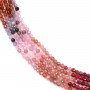 Spinelle multicolore rond facetté 2mm x 40cm