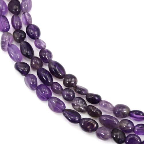 Baroque amethyst nugget 6-8mm x 39cm