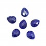 Cabochon Lapis Lazuli goccia sfaccettata 8x10mm x 1pz