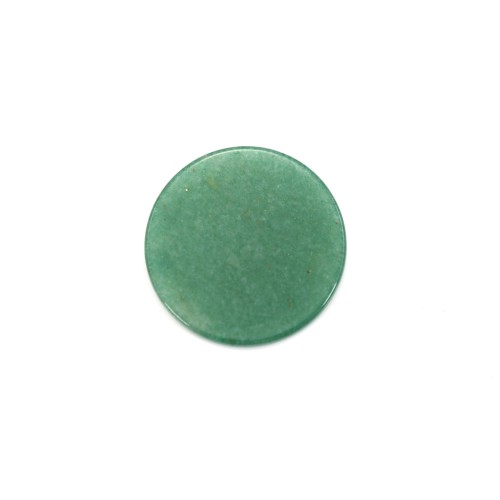 Cabochon Aventurine rond plat 20mm x 1pc