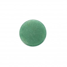 Cabochão de Aventurina redondo plano 20mm x 1 peça