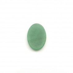 Cabochão de Aventurina oval plano 13x18mm x 1 peça