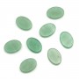 Cabochão de Aventurina oval plano 13x18mm x 1 peça