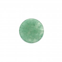 Cabochon Aventurine rond plat 14mm x 1pc