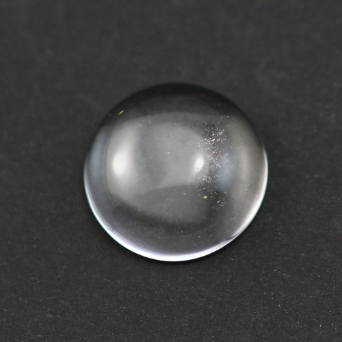 Rock crystal cabochon round 12mm x 2pcs
