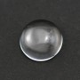 Cabochão de cristal de quartzo redondo 12mm x 2 peças