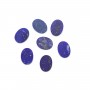 Cabochon Lapis Lazuli ovale plat 6x8mm x 1pc