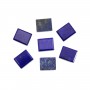 Cabochon Lapis Lazuli rectangle plat 8x10mm x 1pc