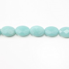 Amazonite Oval facetada 8x10mm x 4 peças