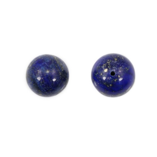 Lapis Lazuli rund semi percé 12mm x 1 Stk.