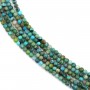Natural turquoise, round shape, 2mm x 40cm