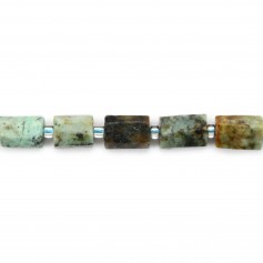 Turquoise africaine en forme de baroque 9x11mm x 43cm