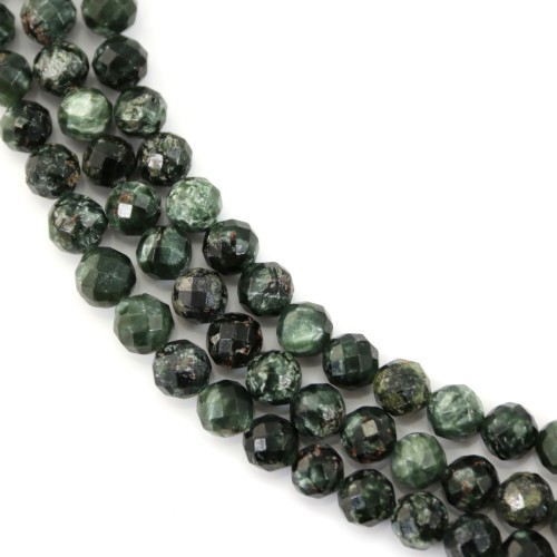 Faceted round Seraphinite 6mm x 40cm