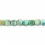 Turquoise du Pérou cube facetté 2.5mm x 38cm