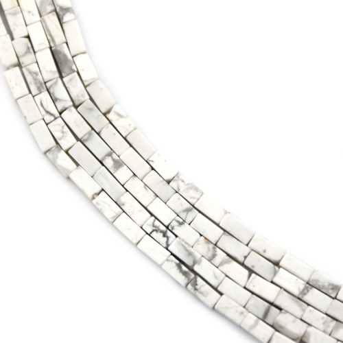 Howlith Rechteck 2x4mm x 39cm