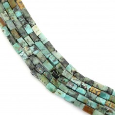 Turquesa africana retangular 2x4mm x 39cm