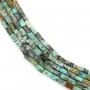 Turquesa africana retangular 2x4mm x 39cm