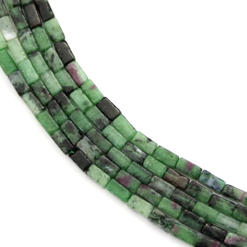 Rubino Zoisite rettangolare 2.5x4.5mm x 39cm