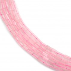 Cuarzo rosa rectángulo 2x4mm x 39cm