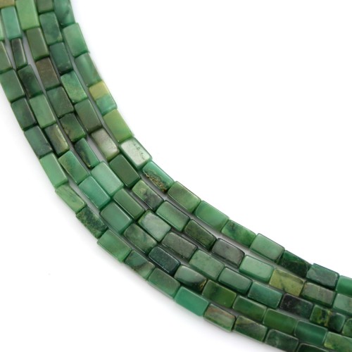 Jade Africain rectangle 2x4mm x 39cm
