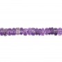 Amethyst rondelle heishi 5-6mm x 40cm