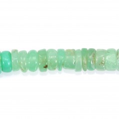 Chrysoprase rondelle heishi 5-6mm x 40cm
