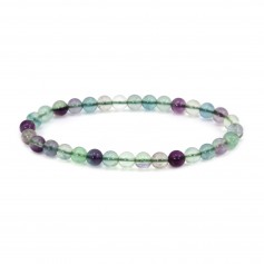 Armband Fluorit rund 6mm - Elastisch x 1 Stk.