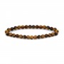 Tiger Eye round bead bracelet 6mm - Elastic x 1pc