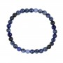 Bracelet Sodalite rond 6mm - Elastique x 1pc