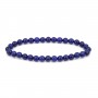 Pulseira Lápis Lazúli redonda 6mm - Elástico x 1 unidade