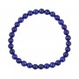 Lapis Lazuli round 6mm bracelet - Elastic x 1pc