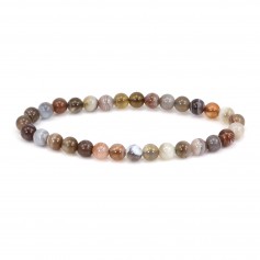 Botswana Agate round 6mm bracelet - Elastic x 1pc