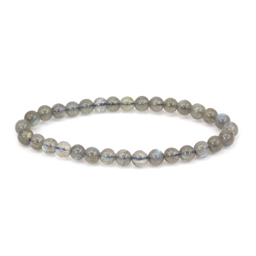 Labradorite bracelet round 6mm - Elastic x 1pc