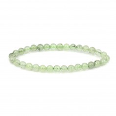 Bracelet Préhnite rond 6mm - Elastique x 1pc