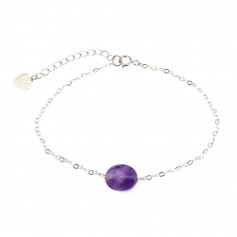 Armband Silberkette 925 Amethyst