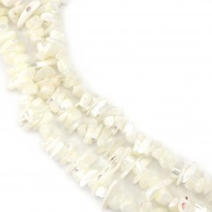 White mother-of-pearl chips x 39cm