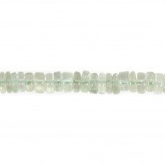 Rondelle de prehnite heishi 5-6mm x 40cm
