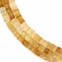 Faceted round citrine heishi beads 6-7mm x 40cm