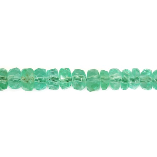 Emerald Faceted Rondelle x45cm