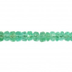 Emerald Faceted Rondelle x45cm