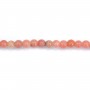 Bamboo sea dyed orange Round 2mm x 40cm