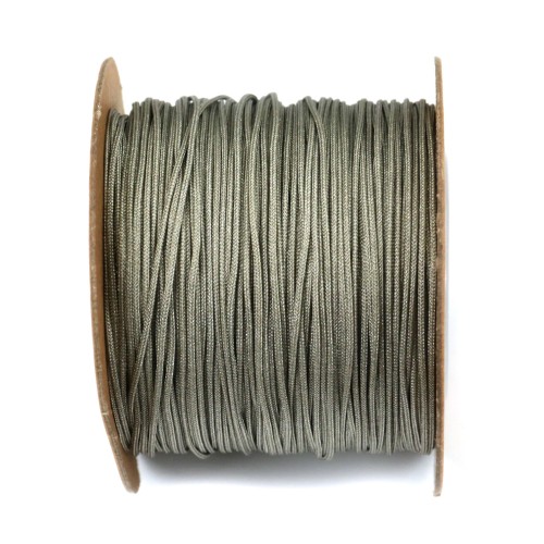 Fio de poliéster multicolorido tom cinza caqui 0,8 mm x 100m