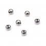 Perle boule 6mm - Acier Inox 304 x 10pcs