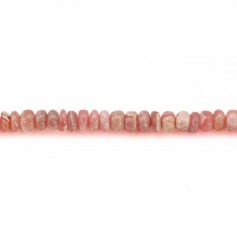 Rondelle de rhodochrosite heishi 4-5mm x 40cm