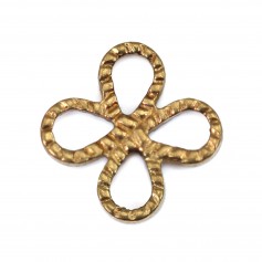 Intercalaire Trèfle in ottone grezzo 8mm x 10 pezzi