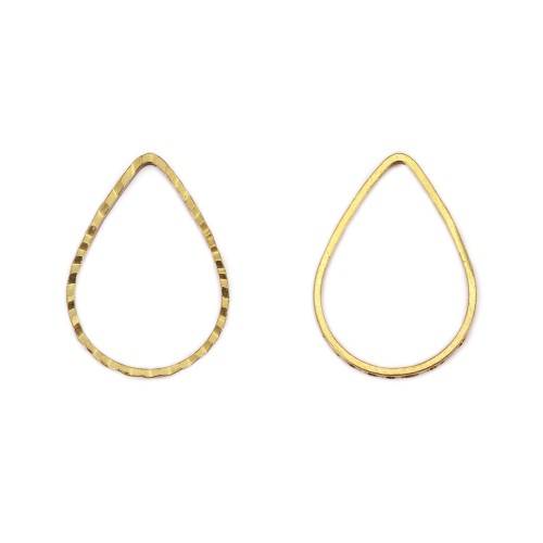 Spacers drop in raw brass 7x10mm x 20pcs