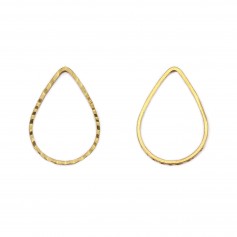 Intercalaires gota de latón sin tratar 7x10mm x 20uds