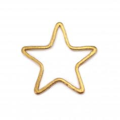 Separadores estrella de latón sin tratar 7mm x 20uds