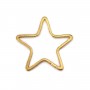 Separadores estrella de latón sin tratar 7mm x 20uds